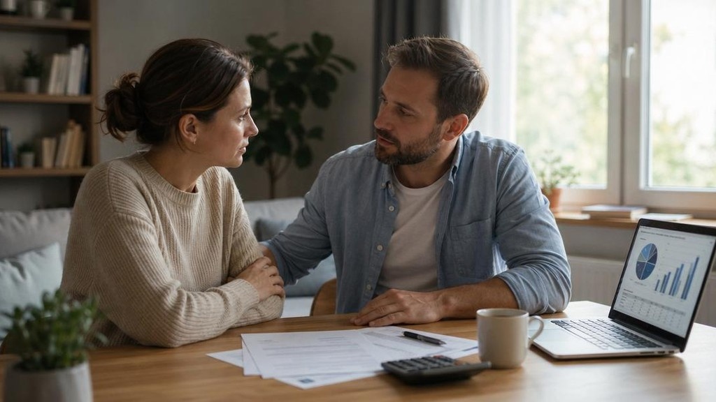 Пара протягивает руки навстречу в момент примирения